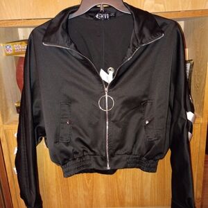 Rehab Black Silk Jacket Like New 🔥